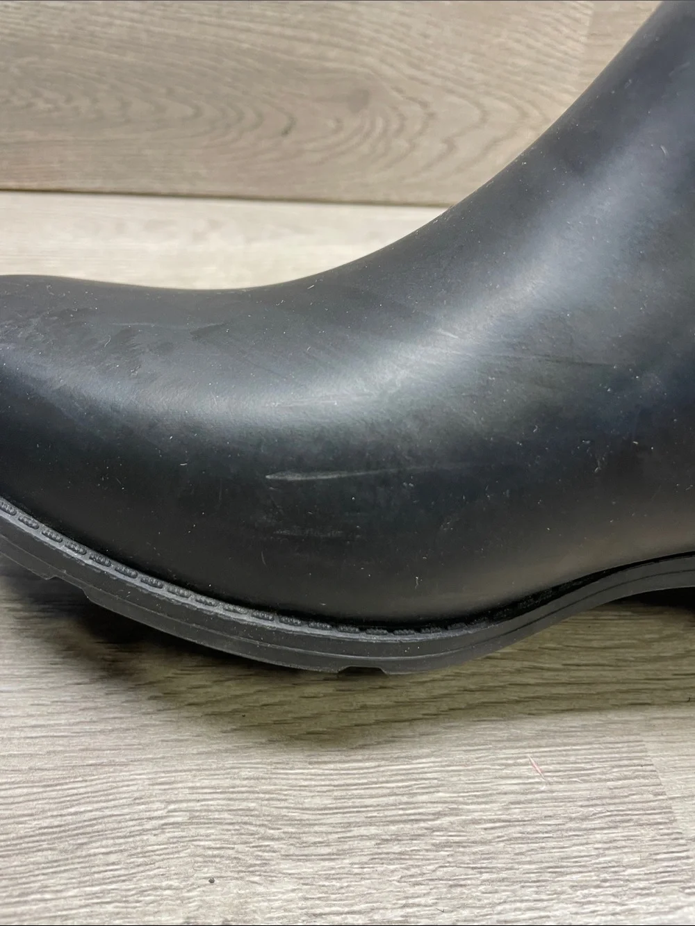 Lands' End Black Chelsea Rain Ankle Booties #1553